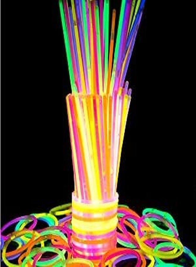 kunya® Glow Stick, Glow Stick Bracelets, Colors Party Favors Supplies Light up Toys Glow Sticks Mixed Colors (Pack of 100) - Image 4